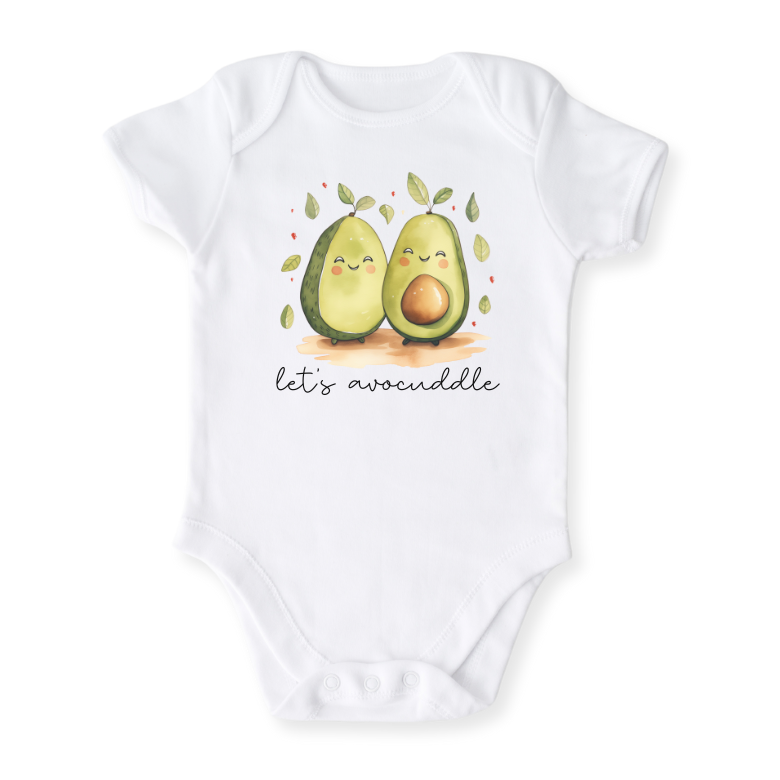 Let’s Avocuddle Baby Bodysuit – Avocado Kids T-Shirt Toddler Tee, Funny Avocado Outfit