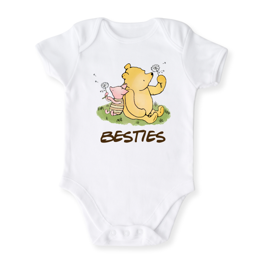 Besties Cute Baby Bodysuit – Premium Custom Baby Clothes, Unisex Newborn, Kids T-shirt