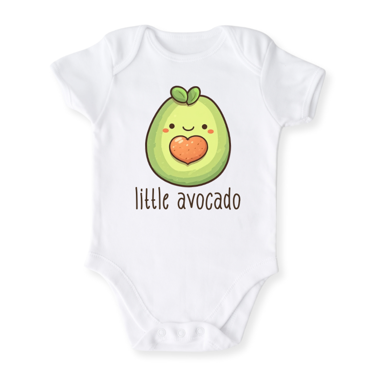 Little Avocado Baby Bodysuit – Cute Avocado Kids T-Shirt & Toddler Tee, Avocado Sweater