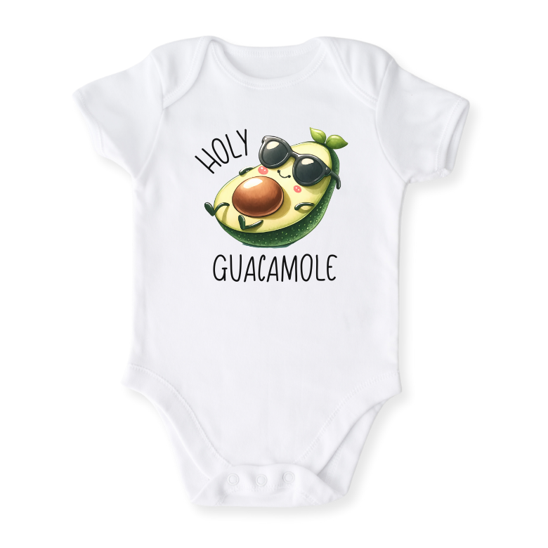 Holy Guacamole Funny & Cute Baby Bodysuit, Kids & Toddler Tshirt, Avocado Sweater