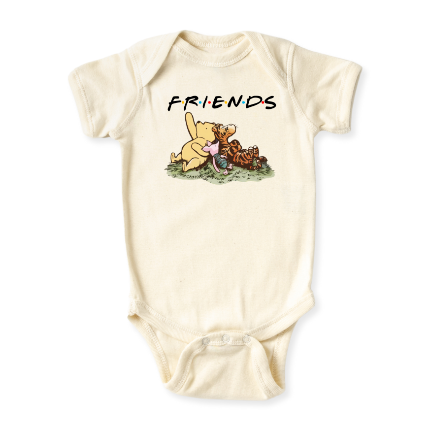 Cute Friends Baby Bodysuit – Personalized Baby Gift, Unisex Newborn Outfit, Custom Baby & Kids Shirt
