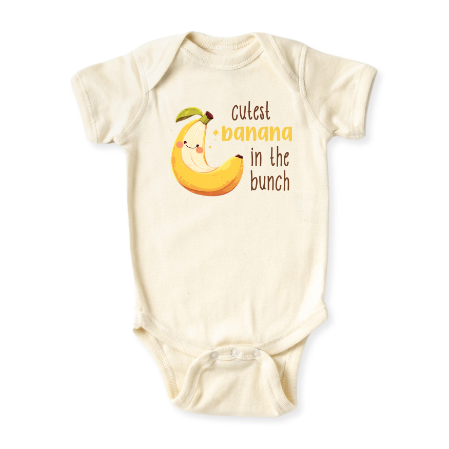 Cutest Banana in the Bunch Baby Bodysuit – Adorable Kids T-shirt & Toddler Tee, Bananas Sweatshirt
