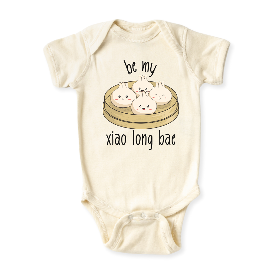 Be My Xiao Long Bae Baby Bodysuit – Cute Dumpling Design Kids T-shirt & Toddler Tee, Dimsum Sweatshirt