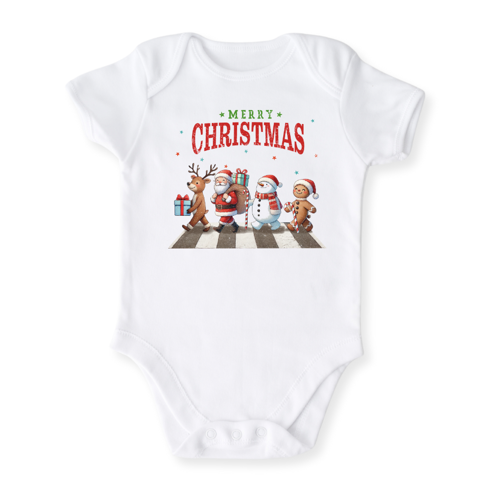 Friends Merry Christmas Baby Bodysuit, Kids & Toddler T-Shirt – Funny Christmas Outfit