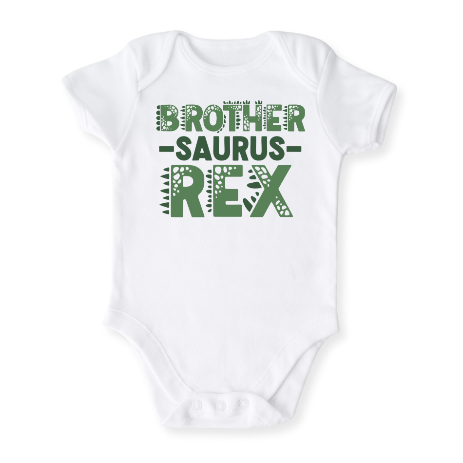 Brother Saurus Baby Bodysuit, Big Brother Kids' T-Shirt – Little Brother Big Brother Announcement