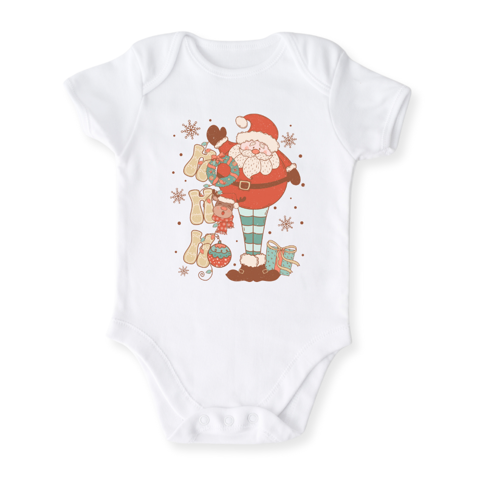 Ho Ho Ho Christmas Baby Bodysuit Cute Tshirt for Kids Toddler Tee Christmas Gift for Baby Clothes