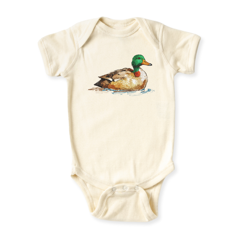 Mallard Wild Duck Baby Bodysuit, Kids & Toddler T-Shirt – Cute Duck Outfit