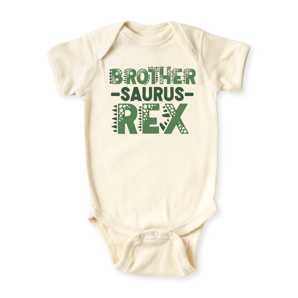 Brother Saurus Baby Bodysuit, Big Brother Kids' T-Shirt – Little Brother Big Brother Announcement