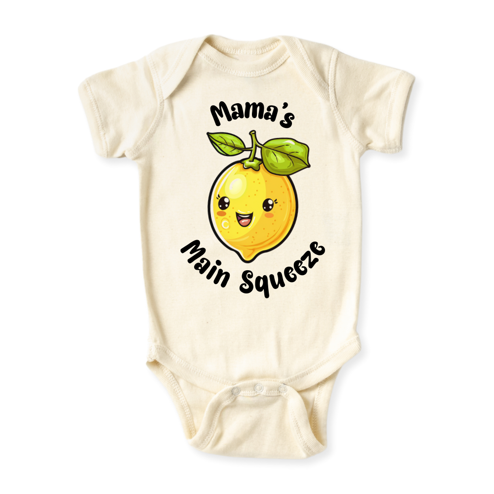baby onesie onsie clothes girl boy funny newborn gifts outfit toddler infant jersey apparel daddy shirt baby shower kids unisex bodysuit cute clothing mommy cotton newborn Mama main squze lemon mothers day