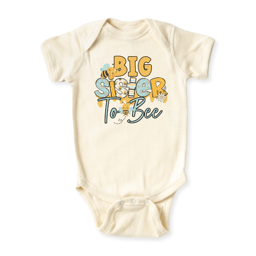 Big Sister To Bee Tshirt Cute Bee Outfit Big Sister Announcement