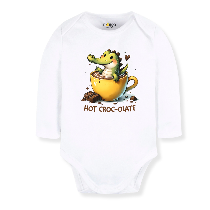 Hot Croco-late Baby Bodysuit – Cute Crocodile Kids T-Shirt & Toddler Tee, Funny Animal-Themed Outfit