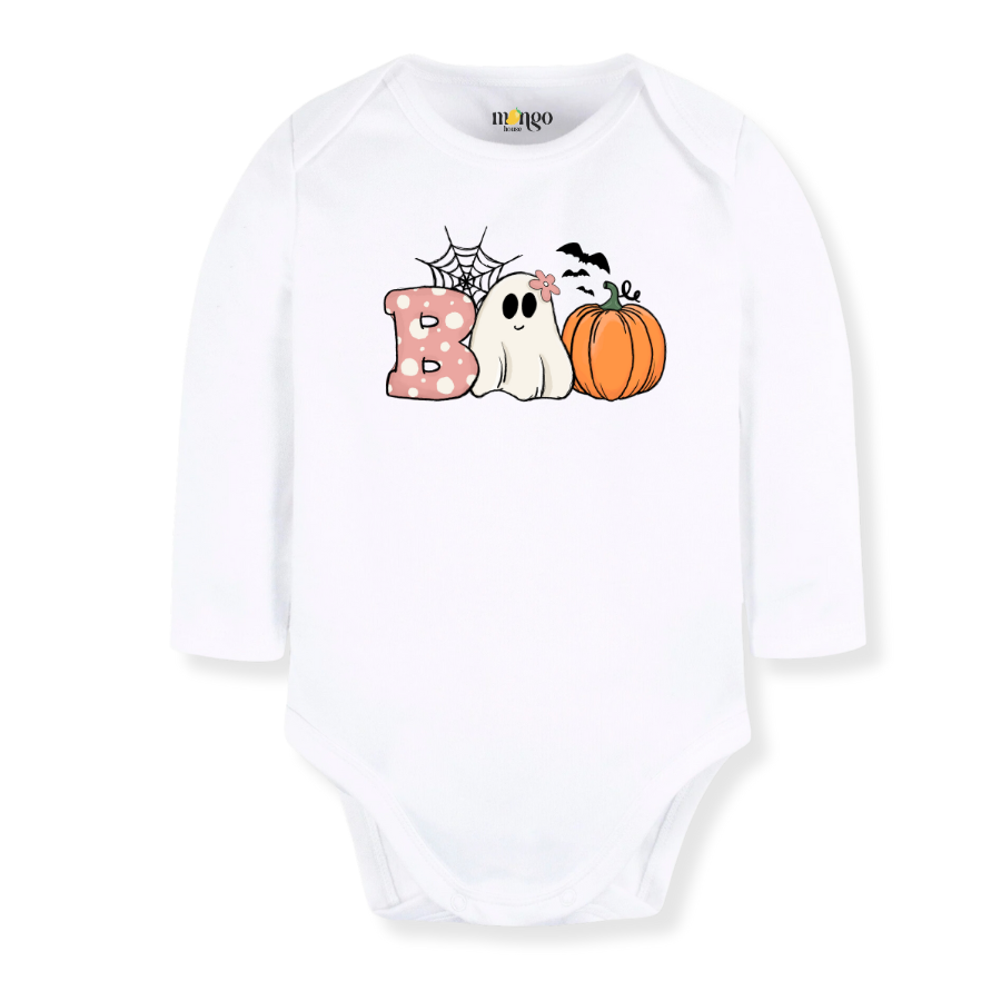Cute Boo Halloween Baby Bodysuit, Pumpkin Halloween Toddler & Kids T-Shirt