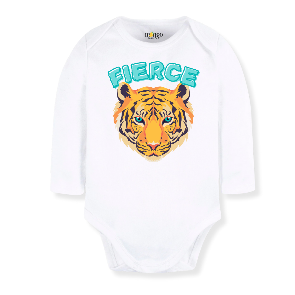 Fierce Tiger Tshirt for Kids Toddler Tee Cute Baby Clothes Animals Tee