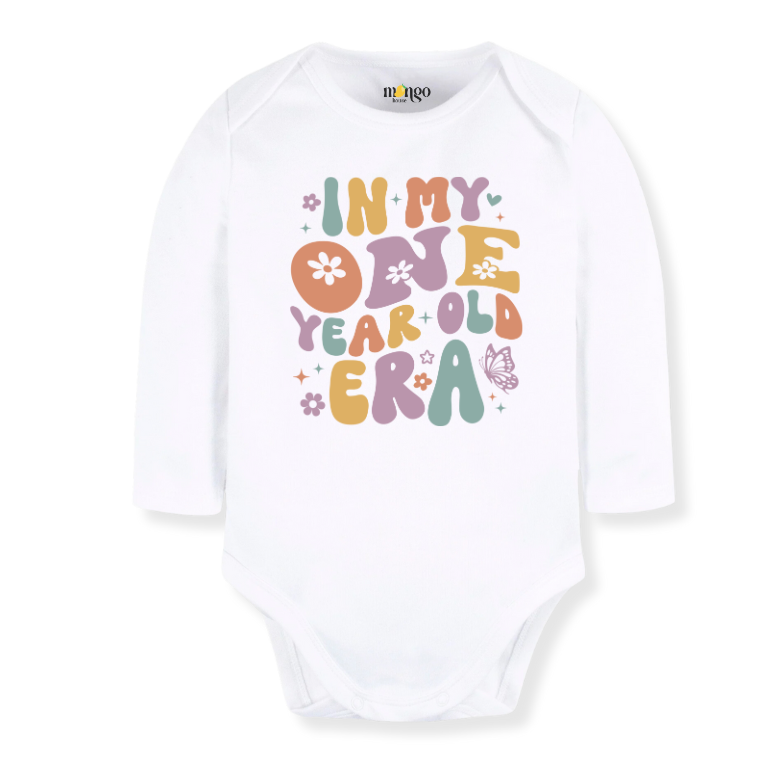 In my One Year Old Tshirt Cute Toddler & Kids T-Shirt, Clothes Birthday Gift for Girl First Birthday Outfit
