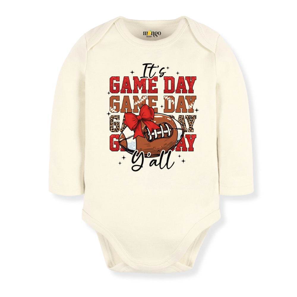 It's Game Day Y'all Football Baby Bodysuit Toddler & Kids T-Shirt, Football Outfit Game Day Family Tshirt