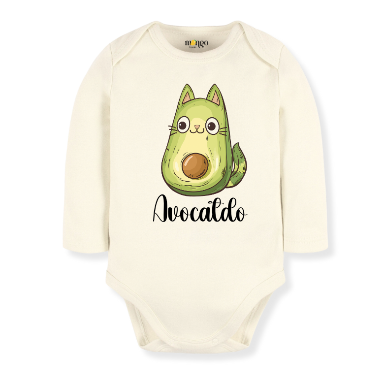 Cute Cat Avocado Baby Bodysuit – Cat Kids T-Shirt & Toddler Tee, Cat Sweater
