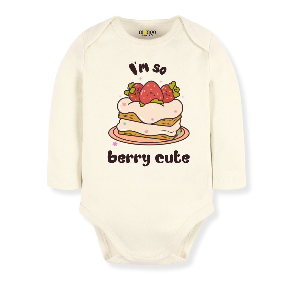 Strawberry Baby Bodysuit, Kids & Toddler T-Shirt – I'm so Berry Cute Outfit Strawberry Theme Shirt for Girls