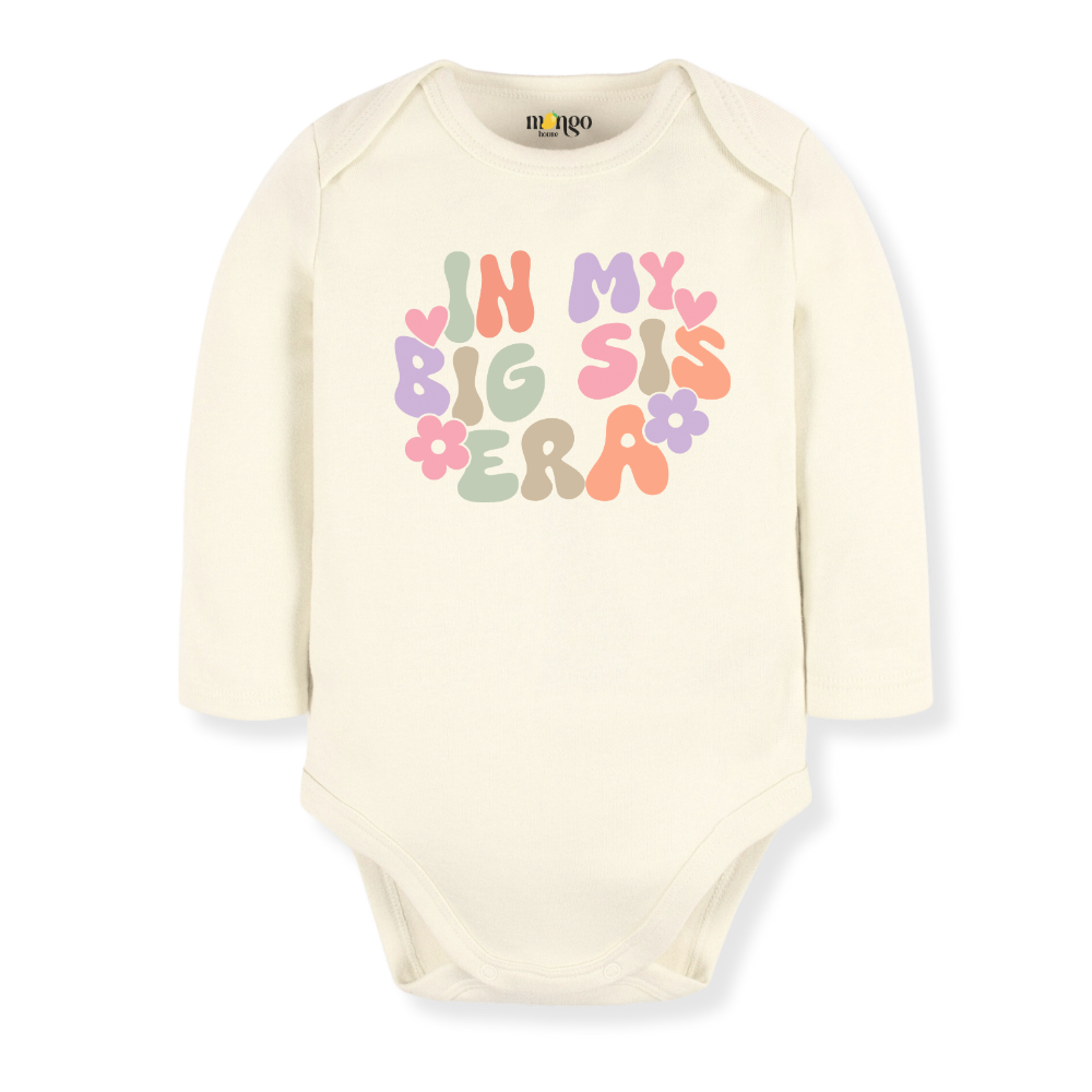 In My Big Sis Era Big Sister Tshirt Sister Baby Bodysuit Toddler & Kids T-Shirt, Big Sister Announcement
