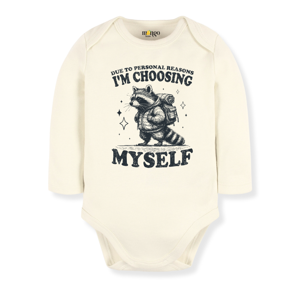 Funny Racoon Baby Bodysuit Self Care Tshirt for Kids Toddler Tee