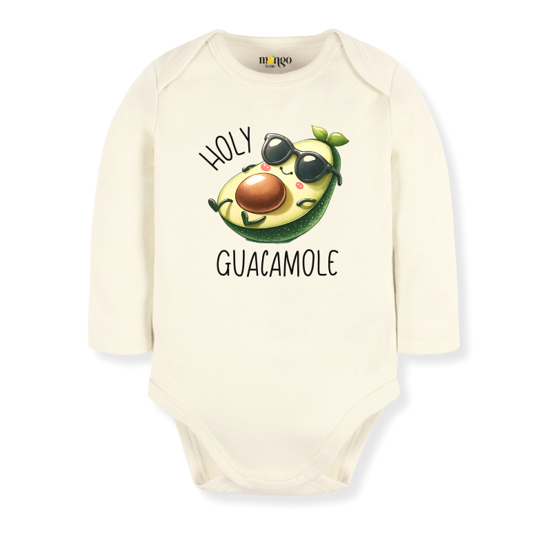 Holy Guacamole Funny & Cute Baby Bodysuit, Kids & Toddler Tshirt, Avocado Sweater