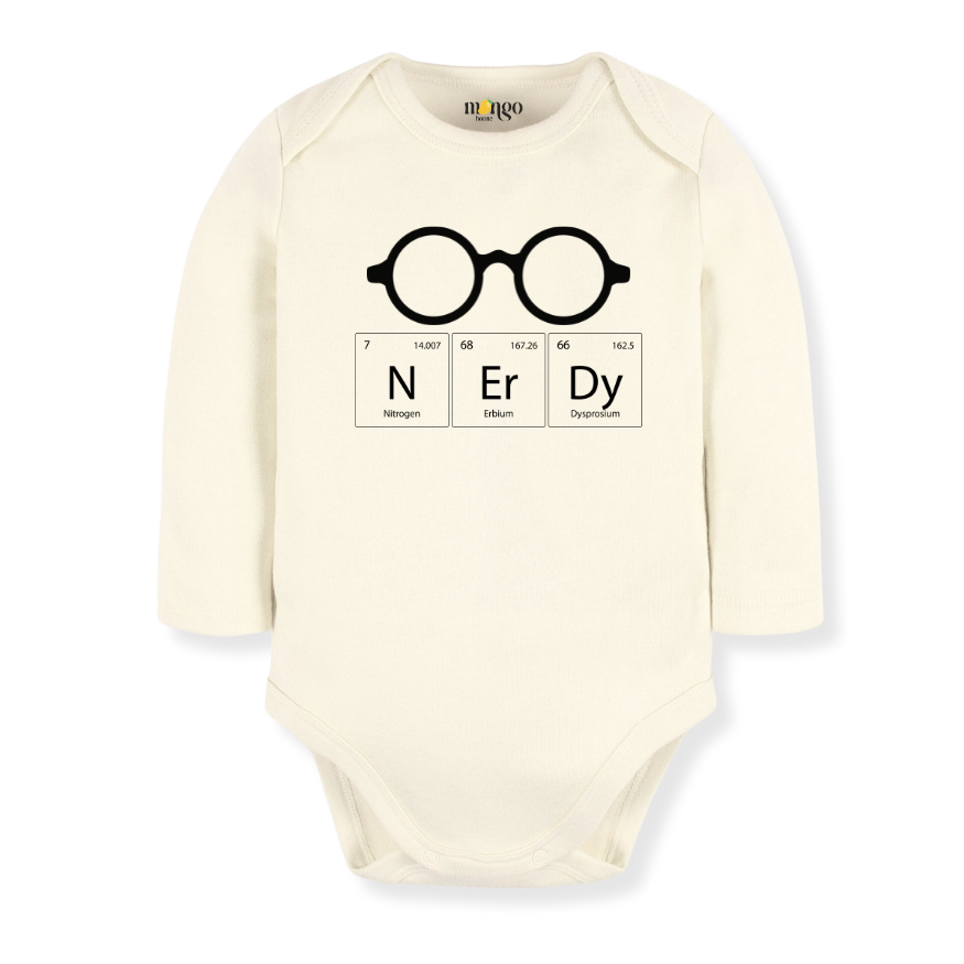 NERDY Periodic Table Funny Science Themed Outfit for Baby Bodysuit, Kids & Toddler Tsshirt