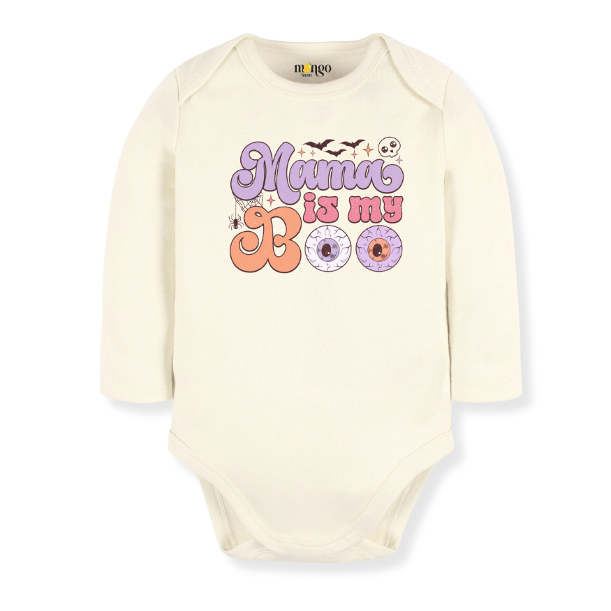Mama is My Boo Baby Bodysuit, Halloween Toddler & Kids T-Shirt - Cute Halloween Outfit