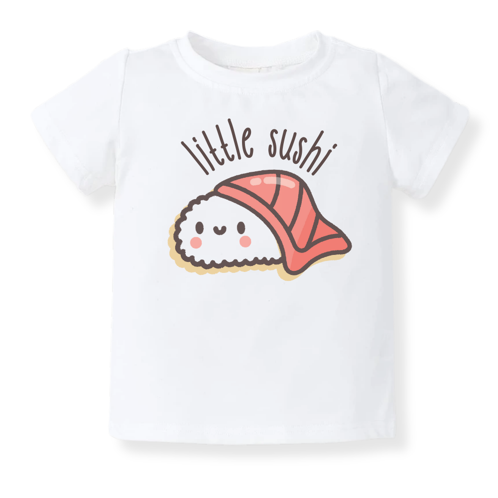 Little Sushi Baby Bodysuit, Kids & Toddler T-Shirt – Cute Sushi Outfit Foodie Shirt for Boys Girls