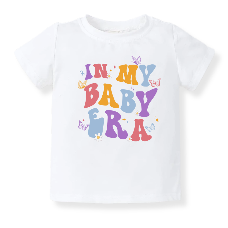 In My Baby Era Cute Baby Bodysuit, Retro Toddler & Kids T-Shirt, Newborn Gift