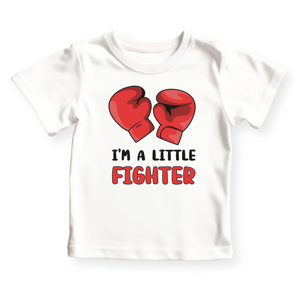 I'm a Little Fighter Shirt – Red Boxing Gloves Baby Onesie, Toddler, Kids & Adult T-Shirt