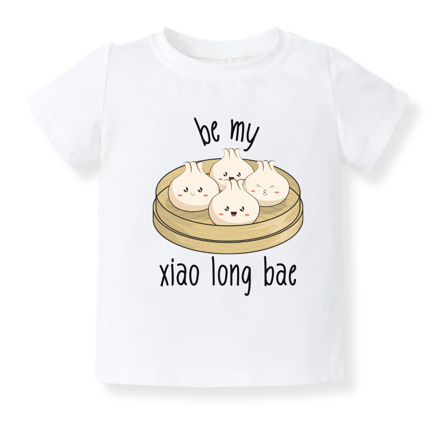 Be My Xiao Long Bae Baby Bodysuit – Cute Dumpling Design Kids T-shirt & Toddler Tee, Dimsum Sweatshirt