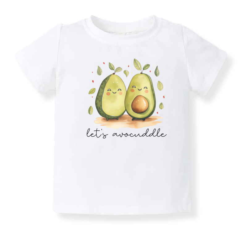 Let’s Avocuddle Baby Bodysuit – Avocado Kids T-Shirt Toddler Tee, Funny Avocado Outfit