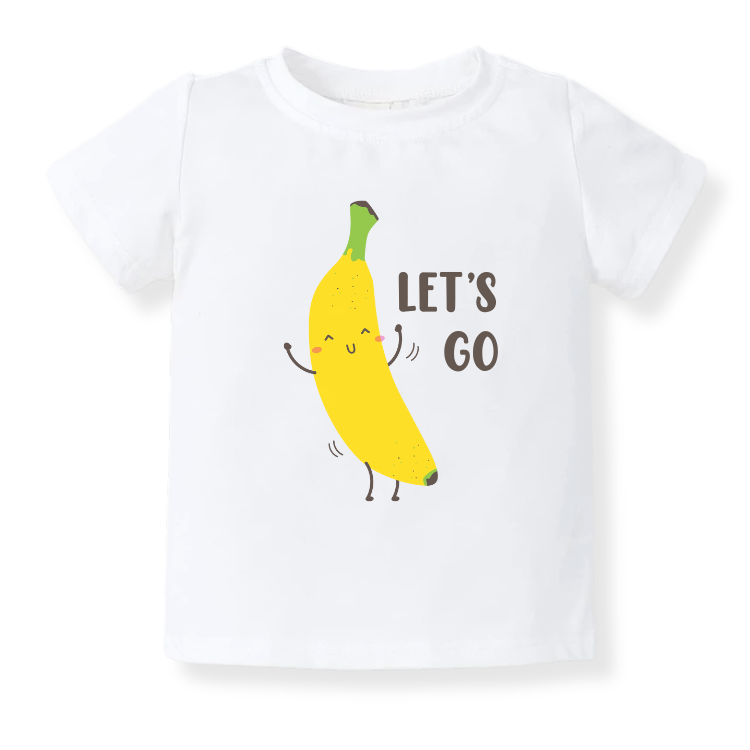 Let's Go Banana Baby Bodysuit – Fun Kids T-shirt & Toddler Tee, Bananas Sweatshirt