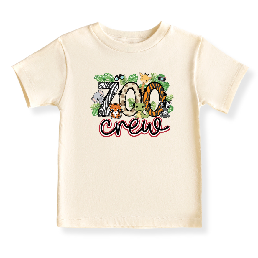Zoo Crew Baby Bodysuit – Safari Animals Kids T-Shirt Toddler Tee, Fun Wild Animal Apparel for Little Explorers