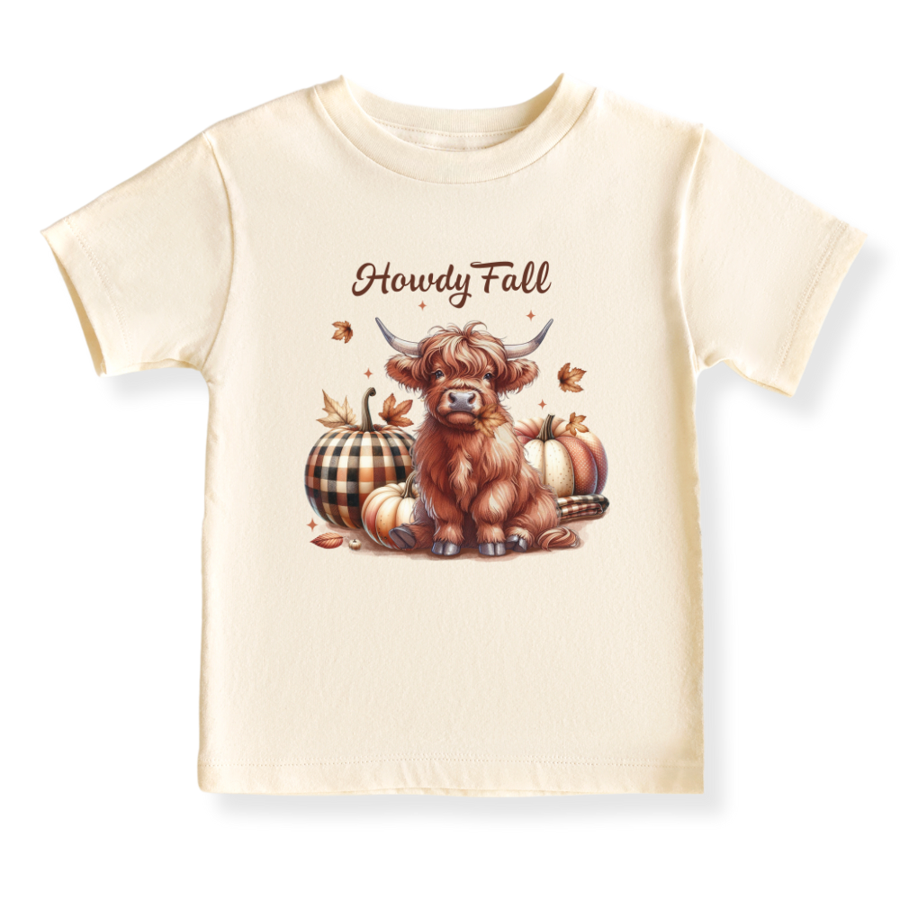 Howdy Fall Baby Bodysuit Haifer Tshirt for Kids Toddler Tee Funny Gift for Baby Clothes Autumn Outfit