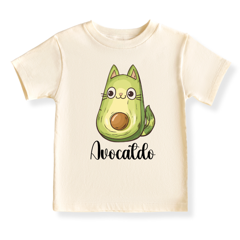 Cute Cat Avocado Baby Bodysuit – Cat Kids T-Shirt & Toddler Tee, Cat Sweater