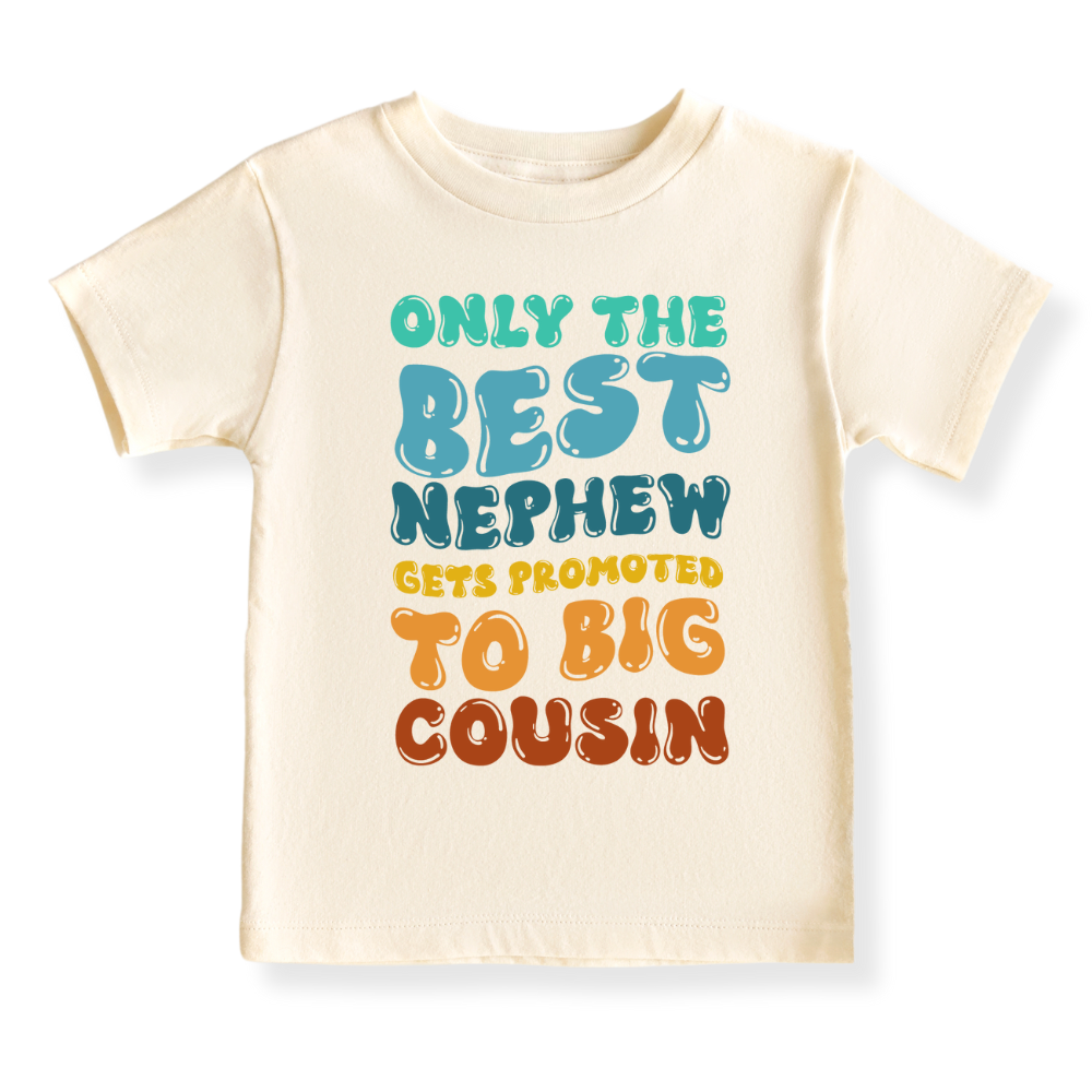 Big Cousin Baby Bodysuit, Toddler & Kids T-Shirt - Gift for Nephew or Cousin Announcement Outfit
