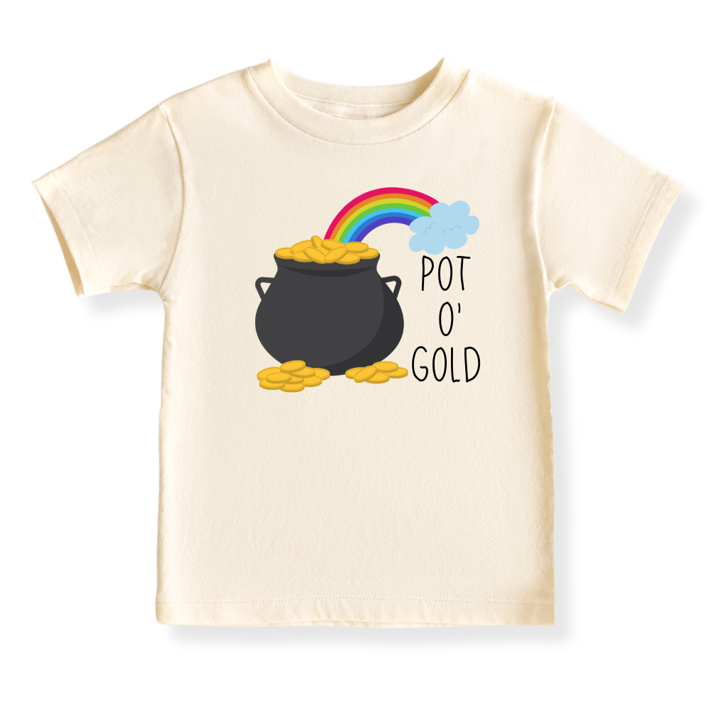 Pot o' gold Rainbow Baby Bodysuit Boho Tshirt for Kids & Toddler Tee, Baby Gift for Newborn Outfit (Copy)