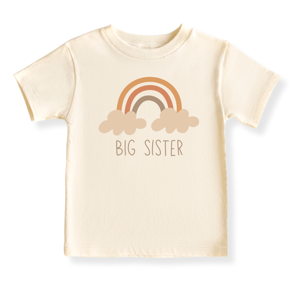 baby onesie onsie clothes girl boy funny newborn gifts outfit toddler infant jersey apparel daddy shirt baby shower kids unisex bodysuit little cute cool clothing mommy cotton newborn Little Siter Big Sister Rainbow