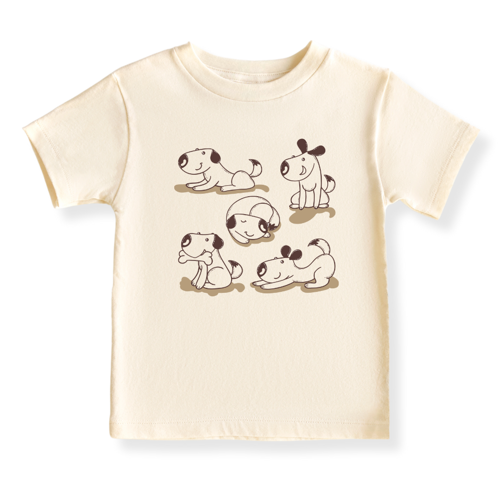 Cute Dogs Baby Bodysuit, Children & Adult T-Shirt – Playful Puppy Outfit
