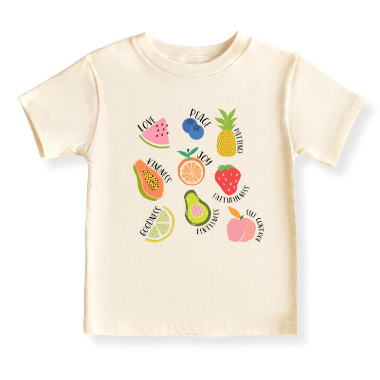 Fruits of the Spirits Tropical Fruits Baby Bodysuit – Inspirational Kids Tshirt