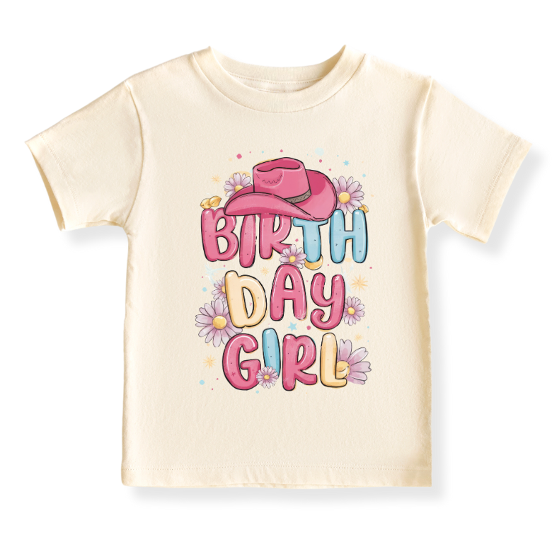Howdy Birthday Girl Tshirt Cute Baby Bodysuit, Toddler & Kids T-Shirt, Premium Clothes Birthday Gift for Girl