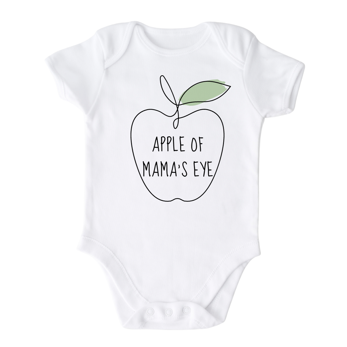 Cute Baby Onesie® Apple of Mama's Eye Shirt Premium Custom Baby Clothes Gift for Mom Mother's Day Gift