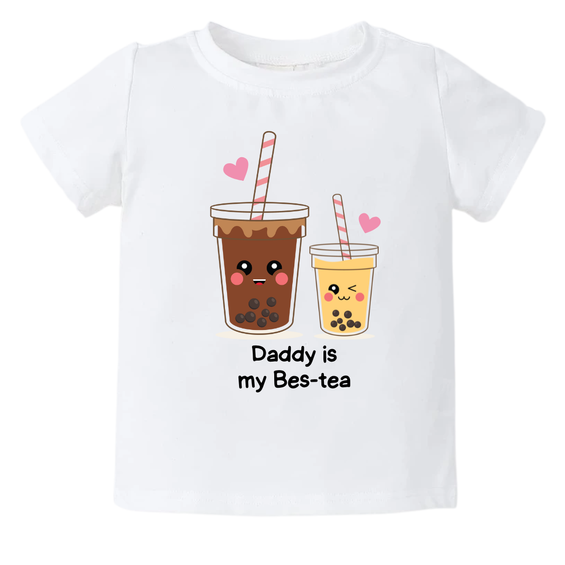 Cute Baby Onesie® Daddy Is My Bes-tea Shirt Baby Clothes Unisex Baby Announcement Gift for Dad