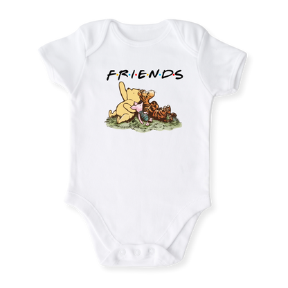 Cute Friends Baby Bodysuit – Personalized Baby Gift, Unisex Newborn Outfit, Custom Baby & Kids Shirt