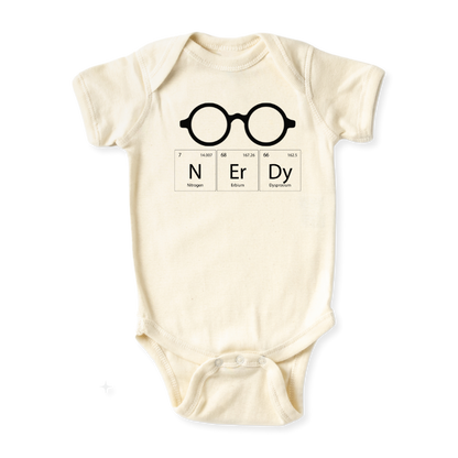 NERDY Periodic Table Funny Science Themed Outfit for Baby Bodysuit, Kids & Toddler Tsshirt