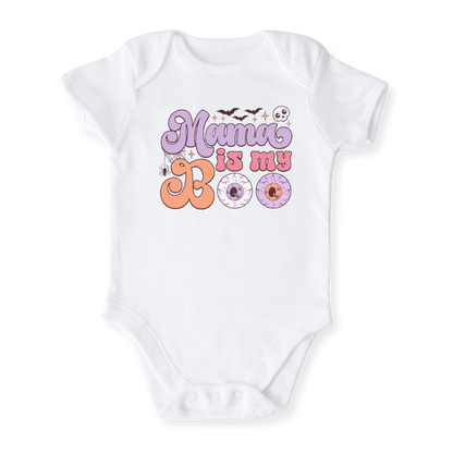 Mama is My Boo Baby Bodysuit, Halloween Toddler & Kids T-Shirt - Cute Halloween Outfit