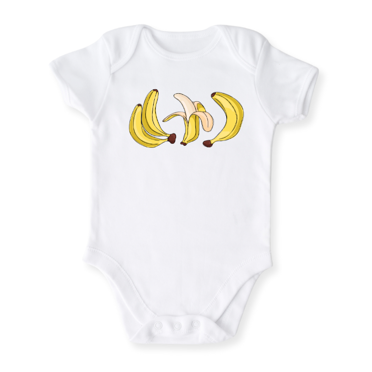 Cute Banana Bunch Baby Bodysuit, Newborn & Kids Tshirt, Bananas Sweatshirt