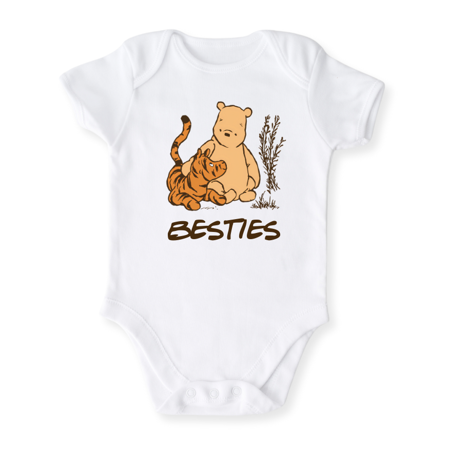 Besties Baby Bodysuit – Premium Custom Baby Clothes, Unisex Newborn, Kids T-shirt