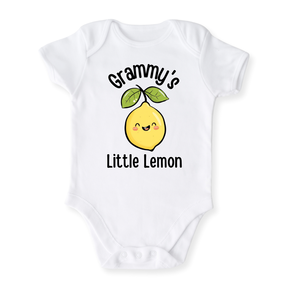 Grammy's Little Lemon Baby Bodysuit Toddler & Kids T-Shirt, Gift for Grandma, Cute Lemon Tee