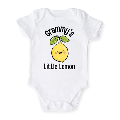 Grammy's Little Lemon Baby Bodysuit Toddler & Kids T-Shirt, Gift for Grandma, Cute Lemon Tee